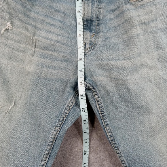 Levi S61 Jeans Men 33x30 Signature‎ Strauss Work Blue Relax Straight Distressed - Picture 3 of 13